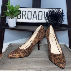Nine West cheetah print heels